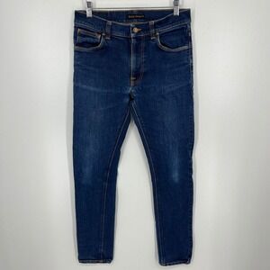 Nudie Jeans Co Lean Dean Dry 16 Dips Slim Tapered Indigo Jeans 32x32
